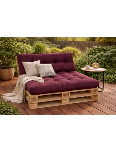 Set perne grădină ”Pallet Soft Seating” Violet