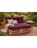 Set perne grădină ”Pallet Soft Seating” Violet